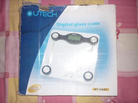 Peso digital Glass scale utech. NUEVO. negociable