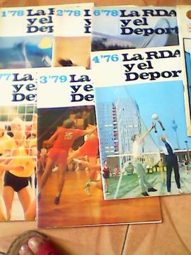 Se venden 11 revistas La RDA y el Deporte de coleccion