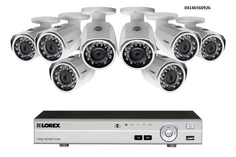 Kit Sistema Video Vigilancia Cctv 1080p 8 Camaras Dvr 8 Ch2tb