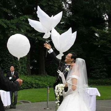 globos para bodas/comuniones/bautizos forma de paloma