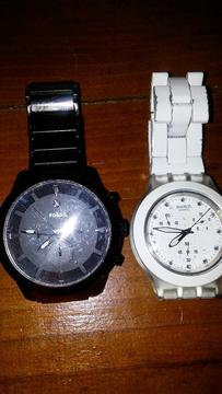 Vendo Mis Reloj Fossil Negro Swatch Blac