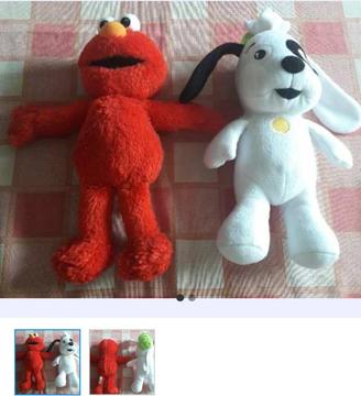 Muñecos de Doki Y Elmo Precio X Ambos