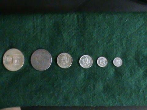 Colección de monedas de plata