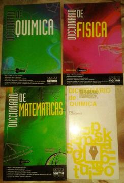 Diccionarios De Química, Física Y Matemáticas Editorial Norma