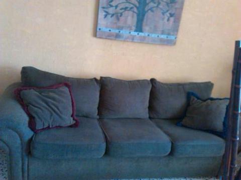 Sofa de 3 puestos Marron