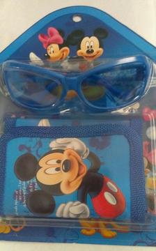 LENTES CON BILLETERA DE MICKEY, FROZEN, SOFIA, MINIONS, HELLO KITTY, PRINCESAS