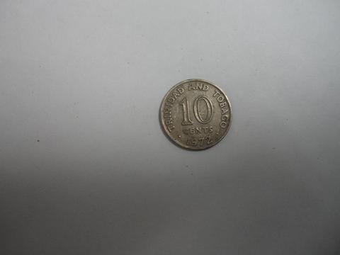 monedas dolar trinitense una de 10 y dos de 25 centavos