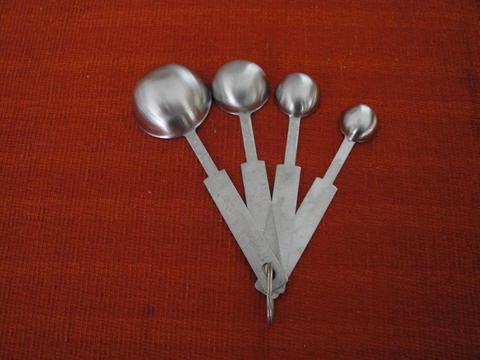 Set de Cucharas medidoras en acero inoxidable para uso profesional