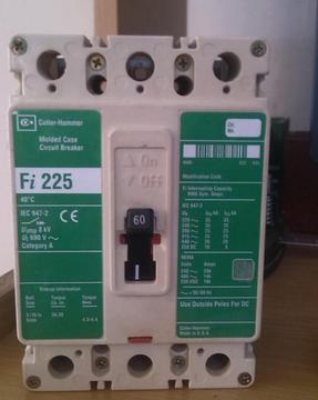 breaker cutler hammer 3x60 amps