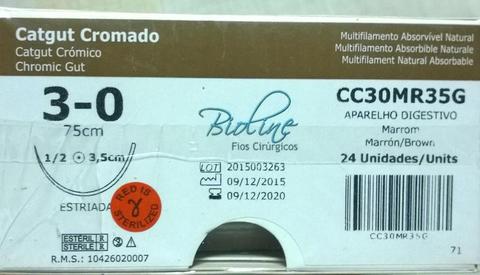 Suturas cromico 3.0