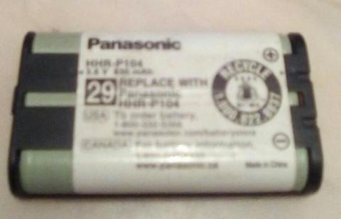 2 Baterias Panasonic Hhr P104 con Un Tlf
