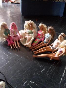 Lote de 8 Barbies Originales