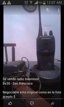 Se vende radio trasmisor portatil