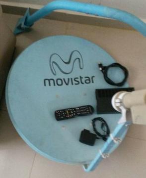 Decodificador antena y control remoto Movistar