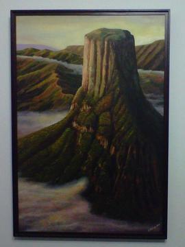 cuadro enmarcado cerro autana gran sabana amazonas arte bolivar obra decoracion selva venezuela obra