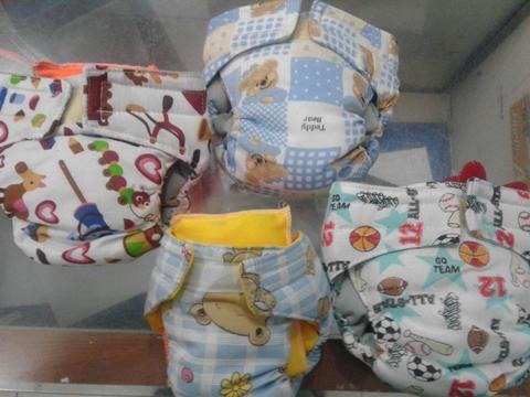 nuevos pañales ecologico con absorbente para bebe, y niños de 1,2,3,4,5 años