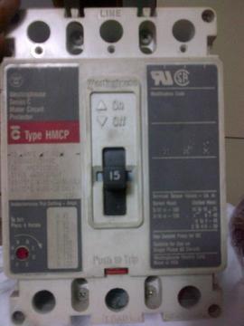 Breaker Trifasico 3x15 Amp Fi Westinghouse Hmpc