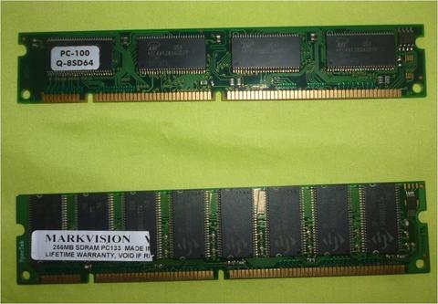 Memoria RAM PC100 Y PC133