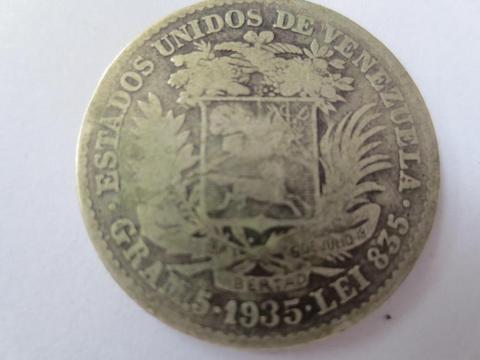 Moneda De Plata Lei 835 Año 1935