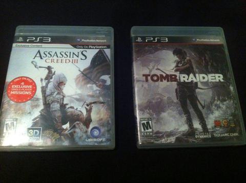 Assassins Creed III y Tomb Raider