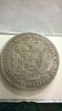 Moneda 1936 Estados Unidos De Venezuela