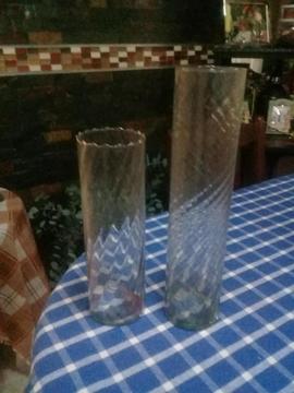 floreros cilindros de vidrios