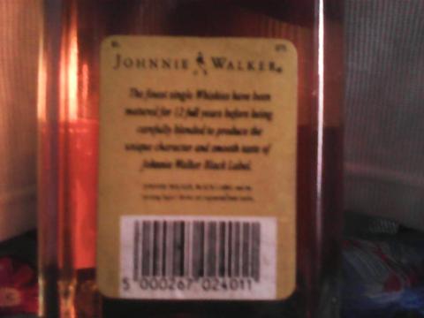 Whisky Johnie Walker Black Label 12 Años Extra Special Deluxe Scotch Whisky