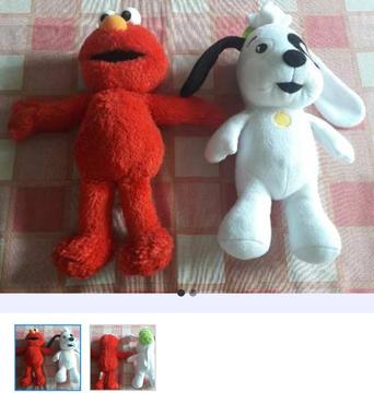 Muñecos Elmo Y Doki Ambos X2500