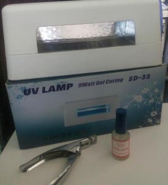 Lampar Uv Guillotina Y Nivelador de Uñas