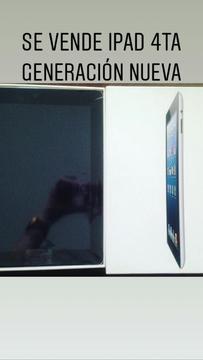 Vendo iPad 4ta Generacion Nueva