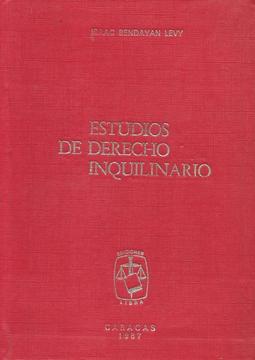 Libro Estudios de derecho inquilinario, ediciones Libra