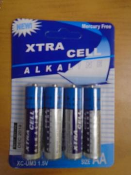 Pilas Alcalinas Tipo Aa Xtra Cell 1.5v empaque 4 Unidades