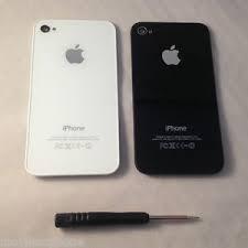 Tapa trasera Cristal Iphone 4 4s / 4g Blanca o Negra Original