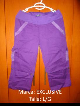 Pantalon para dama marca EXCLUSIVE talla L/G