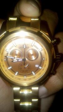 reloj invicta original enchapado en oro edición especial inf 04244546818
