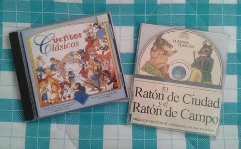 Dos CD's de cuentos infantiles, se venden juntos