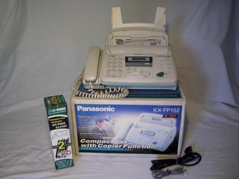 Panasonic KXFP152 / teléfono fax copiadora papel normal como nuevo