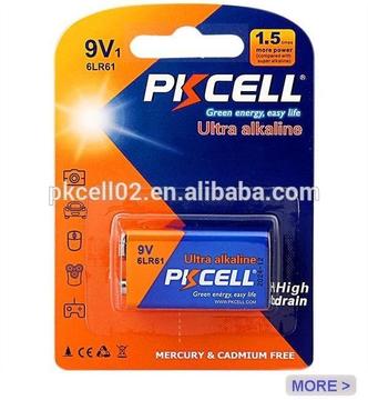 Baterias Alkalinas Marca PKCELL Cuadrada de 9V SE VENCE EN EL 2026