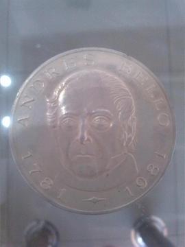 Moneda De Plata Conmemorativa De Andres Bello
