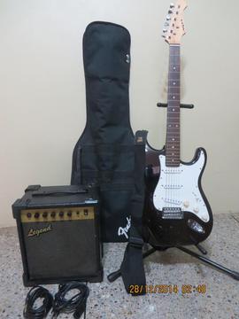 Guitarra electrica Aria STG Amplificador