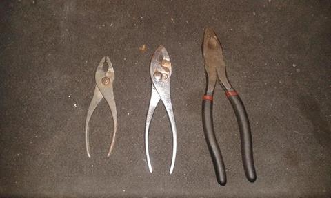 Alicates de presión y Mecánicos 6 y 8 Pulgadas. Usados