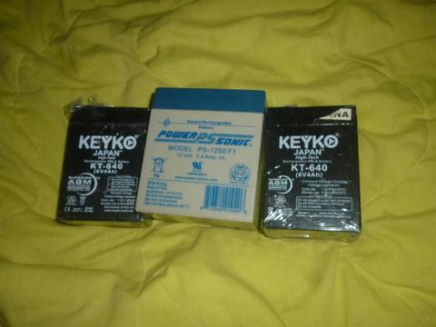 BATERIAS DE 12V 5AH y 6V 4.5AH NUEVA