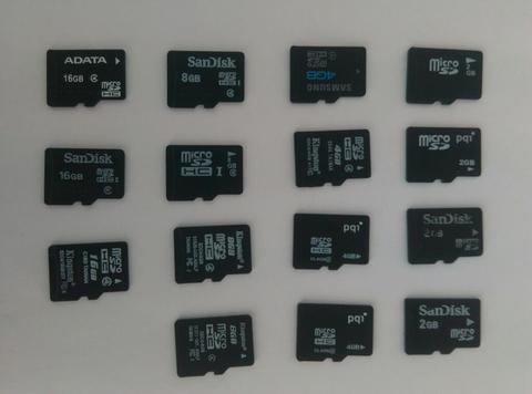 Memoria Micro Sd 2gb, 4gb, 8gb, 16gb 32gb