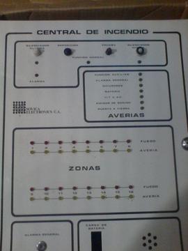 Tablero central de incendio