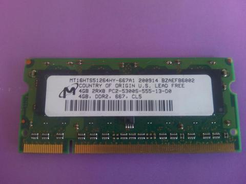 Memoria Ram Ddp2 4gb para Laptop