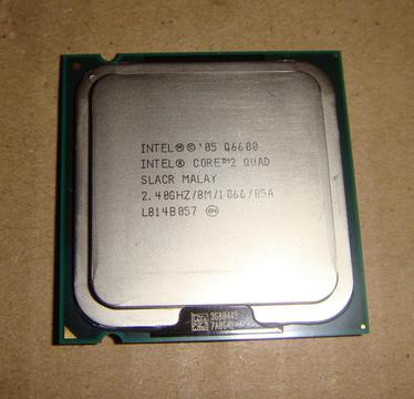 intel core 2 quad Q6600 disipador 4 memorias ram ddr2 800 512mb c/u