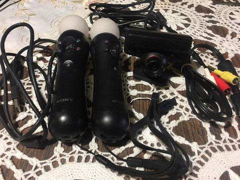 kit move de ps3 y cable de video como nuevo