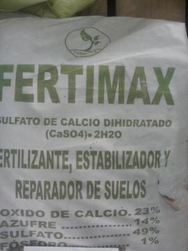 Fertilizante Yeso Agricola 10 Kg sulfato de calcio
