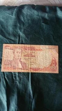 Cien Pesos Oro Colombianos Año 1.991