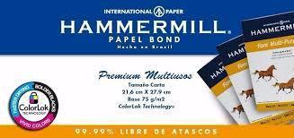 Resma De Hojas Tamaño Carta Marca Hammermill